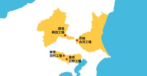 日野自動車の拠点