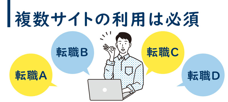 転職エージェントの複数利用は必須